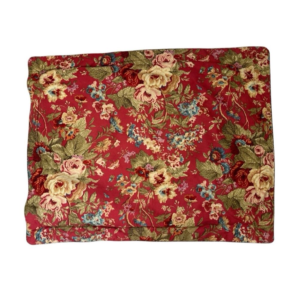 CHAPS set 3 Standard Pillow Sham tweed cottage core classic prairie vintage